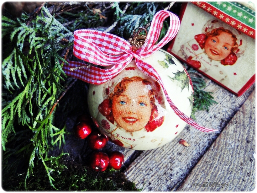 Bombka w pudełku I love Vintage Christmas 1
