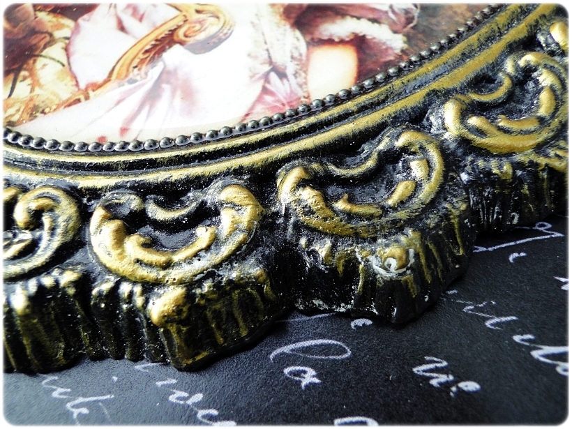 Gipsowa ramka z obrazkiem Gold Duchess 4