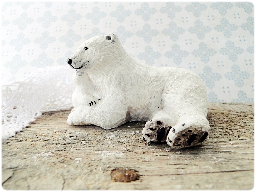 Figurka gipsowa Niedźwiedź polarny 5
