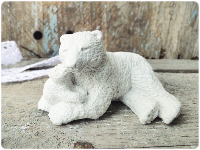 Figurka gipsowa Niedźwiedź polarny 7